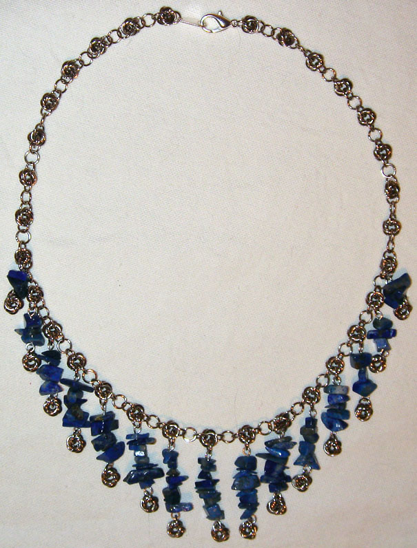 Lapis Shower Necklace