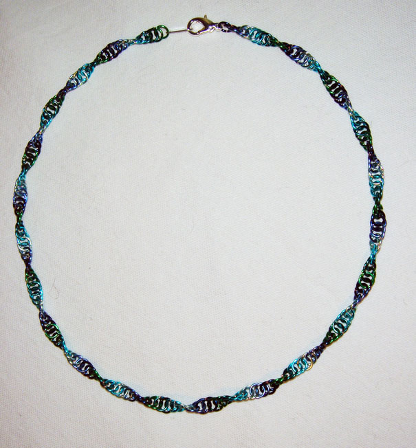 Spiral Tropical Waters Necklace